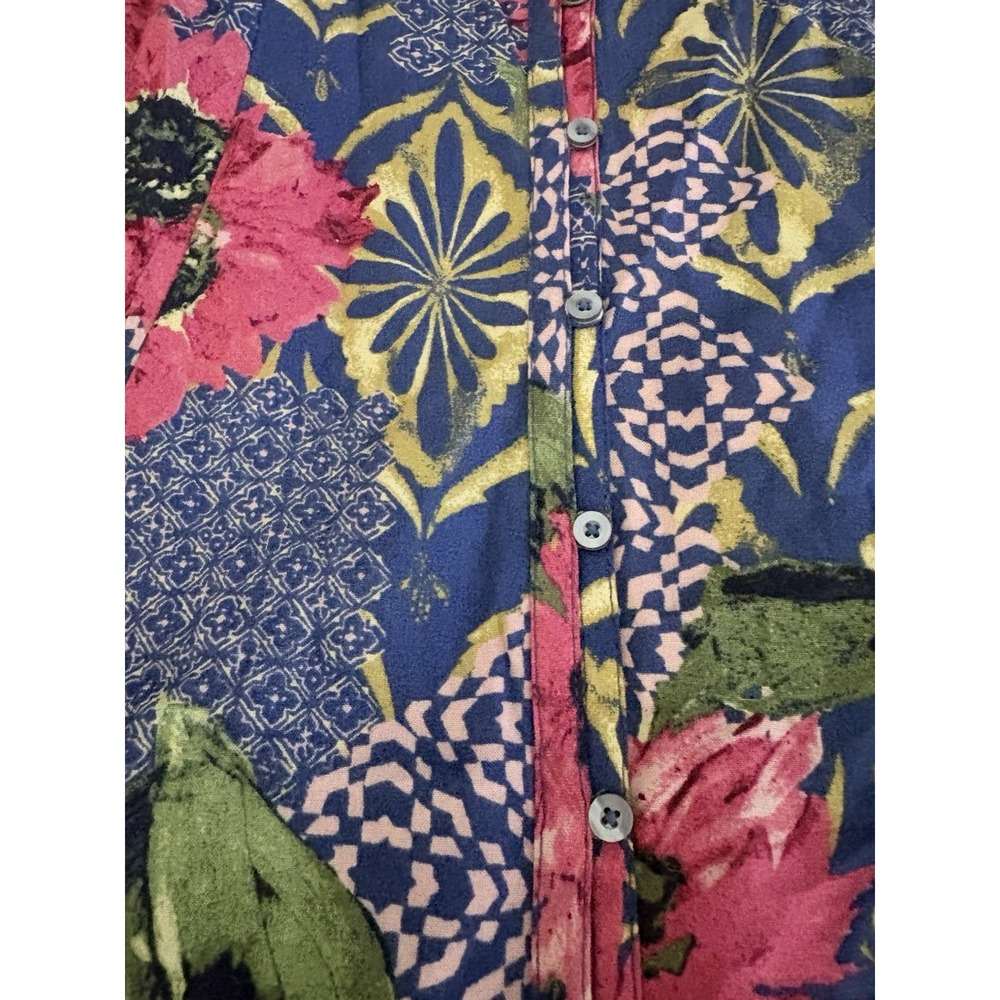 Abercrombie & Fitch Floral Mini Babydoll Cottage Core Boho Resort Y2K  M - Picture 13 of 13